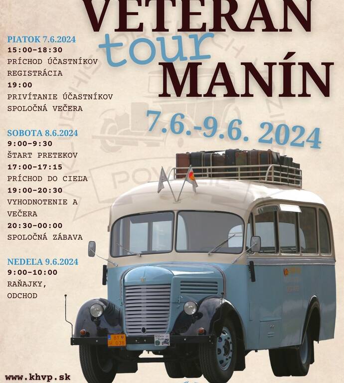 Veterán tour Manín 2024